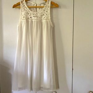 White baby doll dress